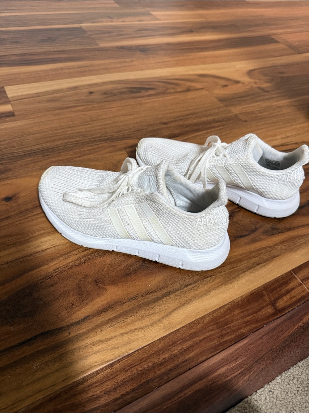 adidas Women's Cream Knit Running Shoes